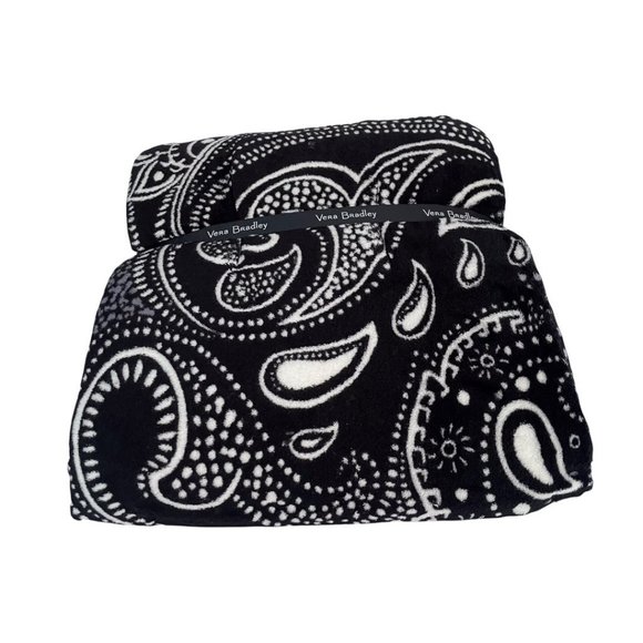 Vera Bradley Stellar Paisley Plush Throw Blanket - Picture 1 of 7